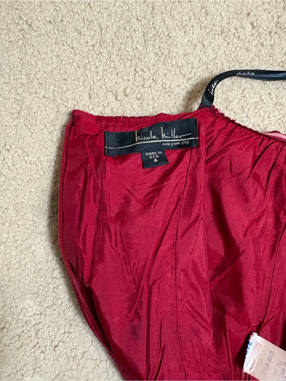 Nicole Miller Red Dress Cardigan Set